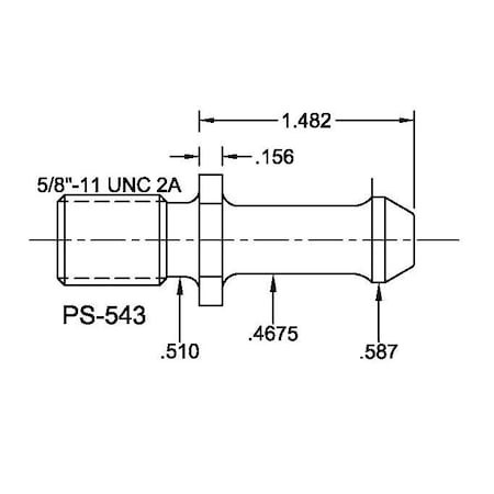 Tj Davies Co Solid Retention Knob PS-543